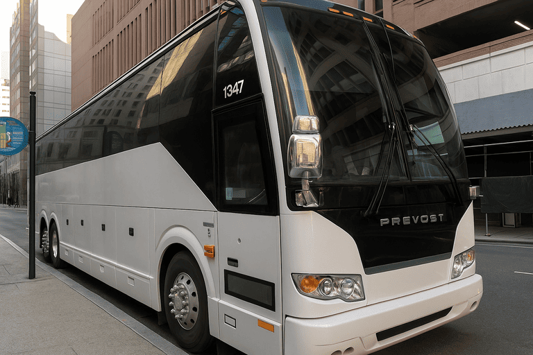 a Lees Summit Coach Bus Service coach bus