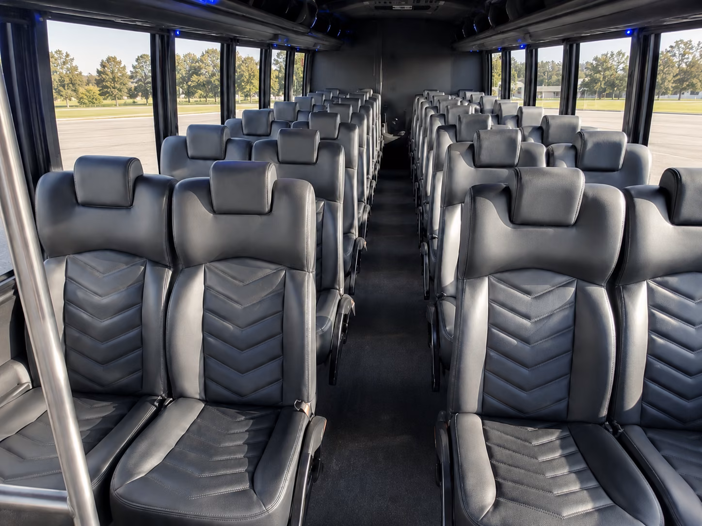 lees summit 18 passenger minibus interior