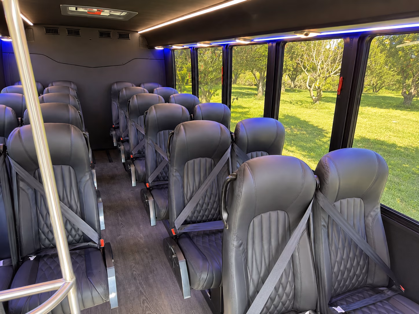 lees summit 20 passenger minibus interior