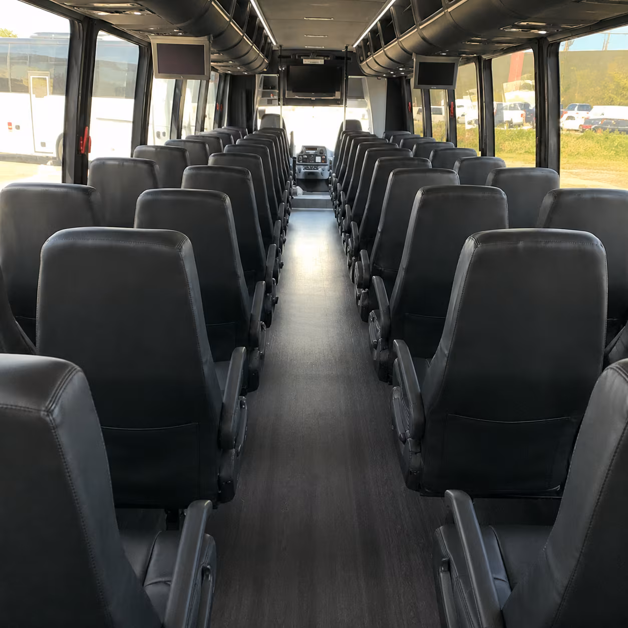 lees summit 25 passenger minibus inside