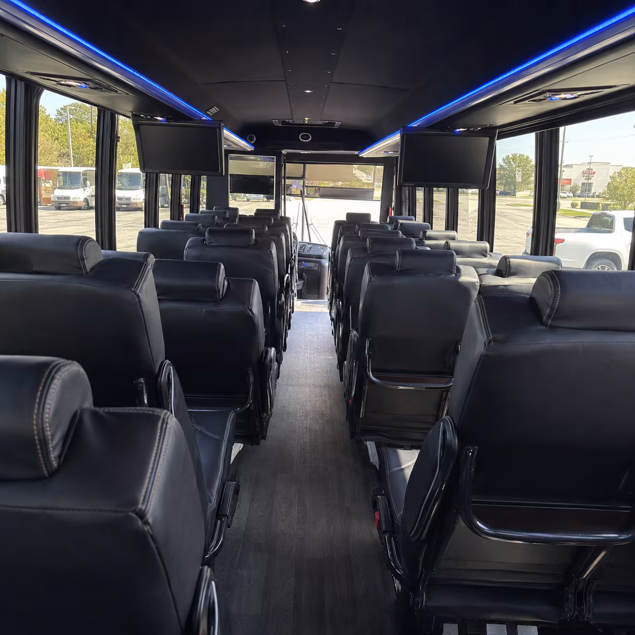 lees summit 30 passenger minibus inside