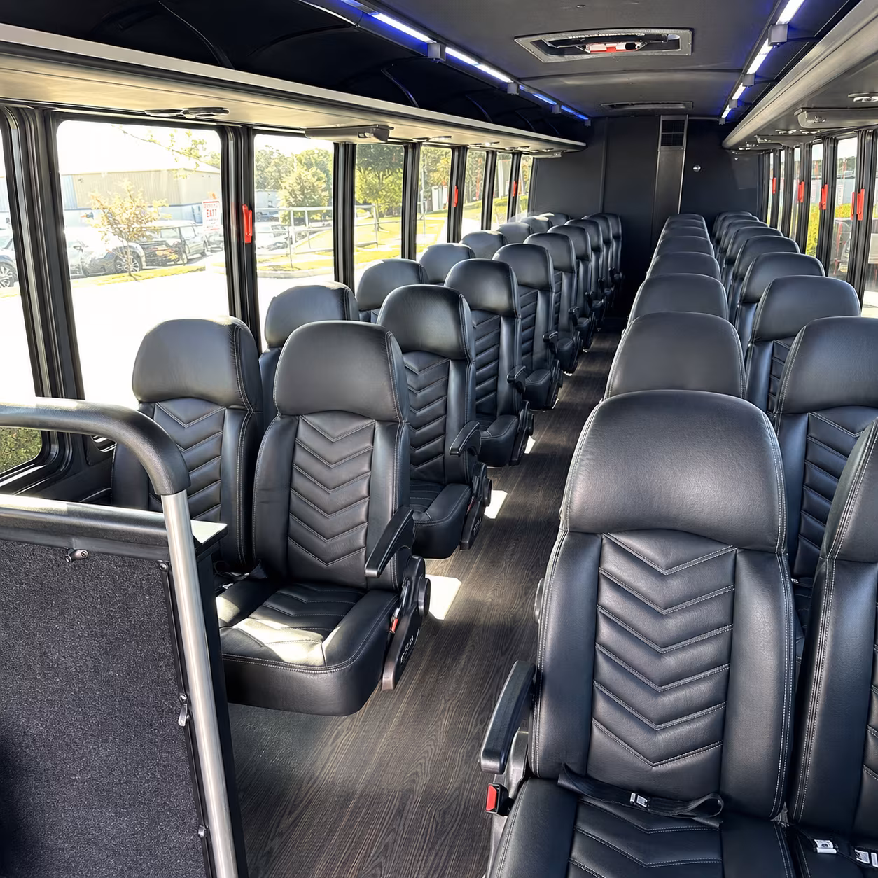 lees summit 35 passenger minibus inside