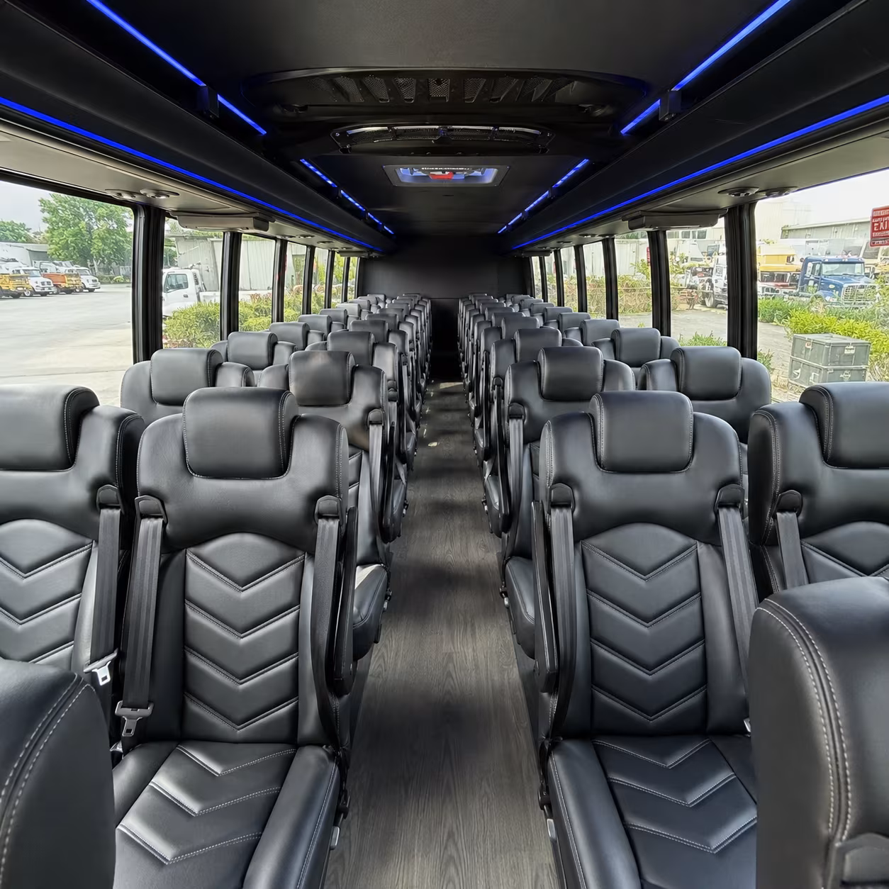 lees summit 35 passenger minibus interior