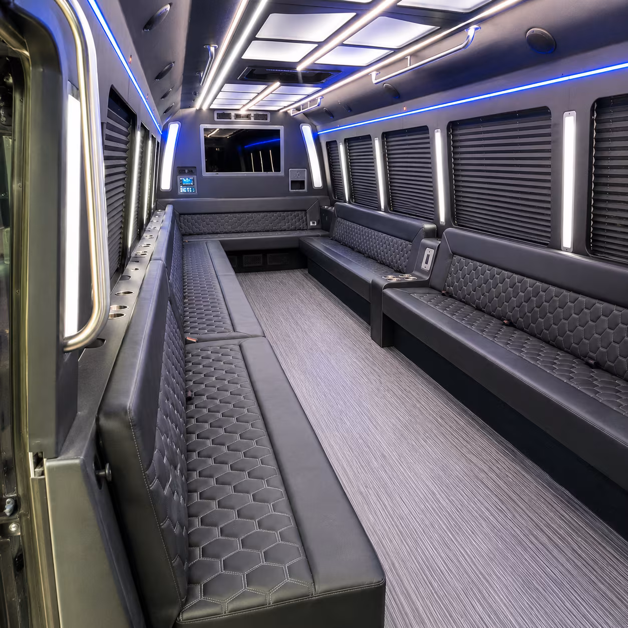 lees summit 40 passenger party bus interior