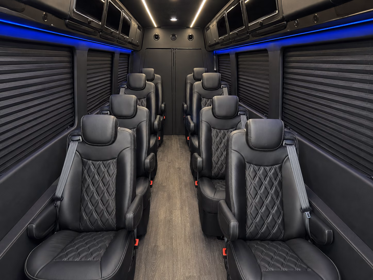 lees summit sprinter van with driver inside